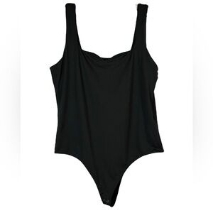 Hollister Black Sweatheart Neckline Bodysuit w/ Shelf Bra & Snap Closure (XXL)‎